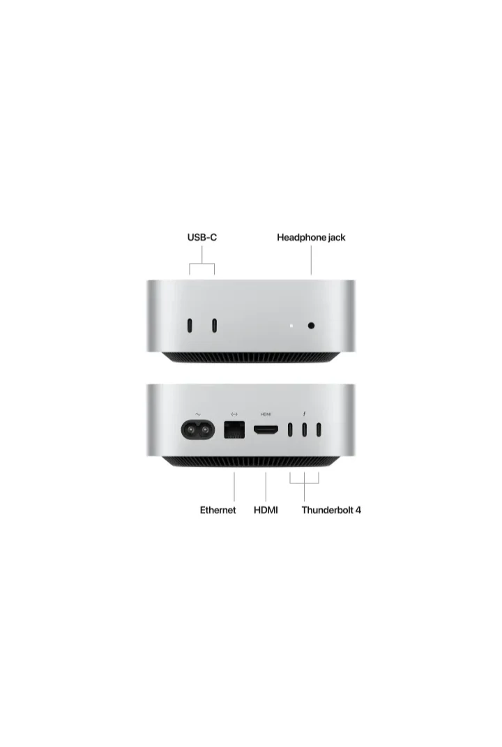 Mac Mini 2024 - M4 - 16GB +256GB - Silver - Pre-owned - Image 4