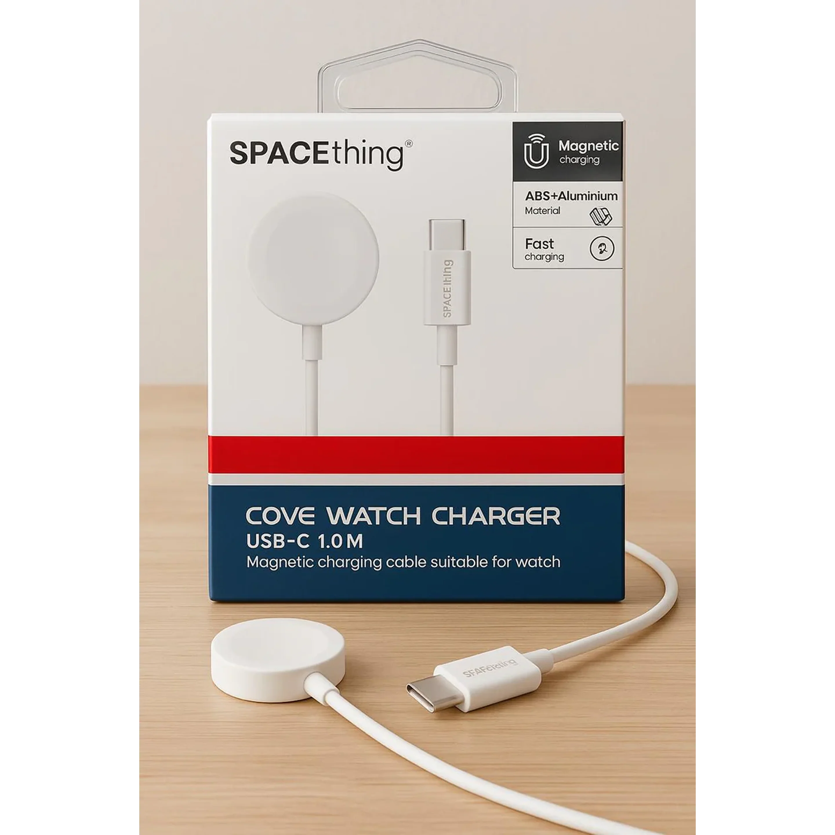 SPACEthing Cove Magnetic Watch Charger – White - Image 2
