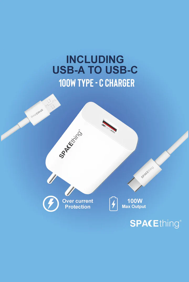 SPACEthing Rapid 100W SuperVOOC Fast Charger – White - Image 3