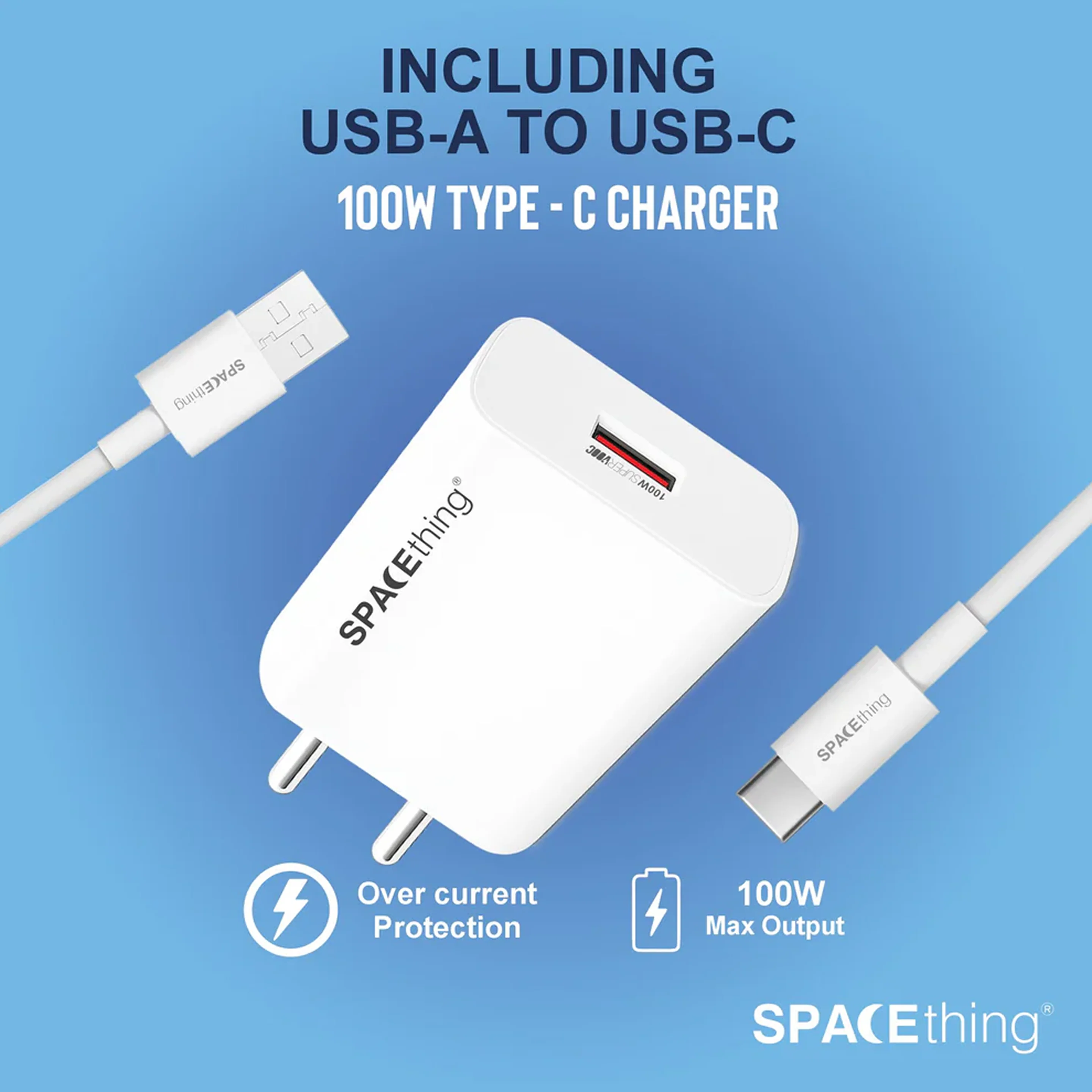 SPACEthing Rapid SuperVOOC 100W USB to Type-C Cable – Red - Image 3