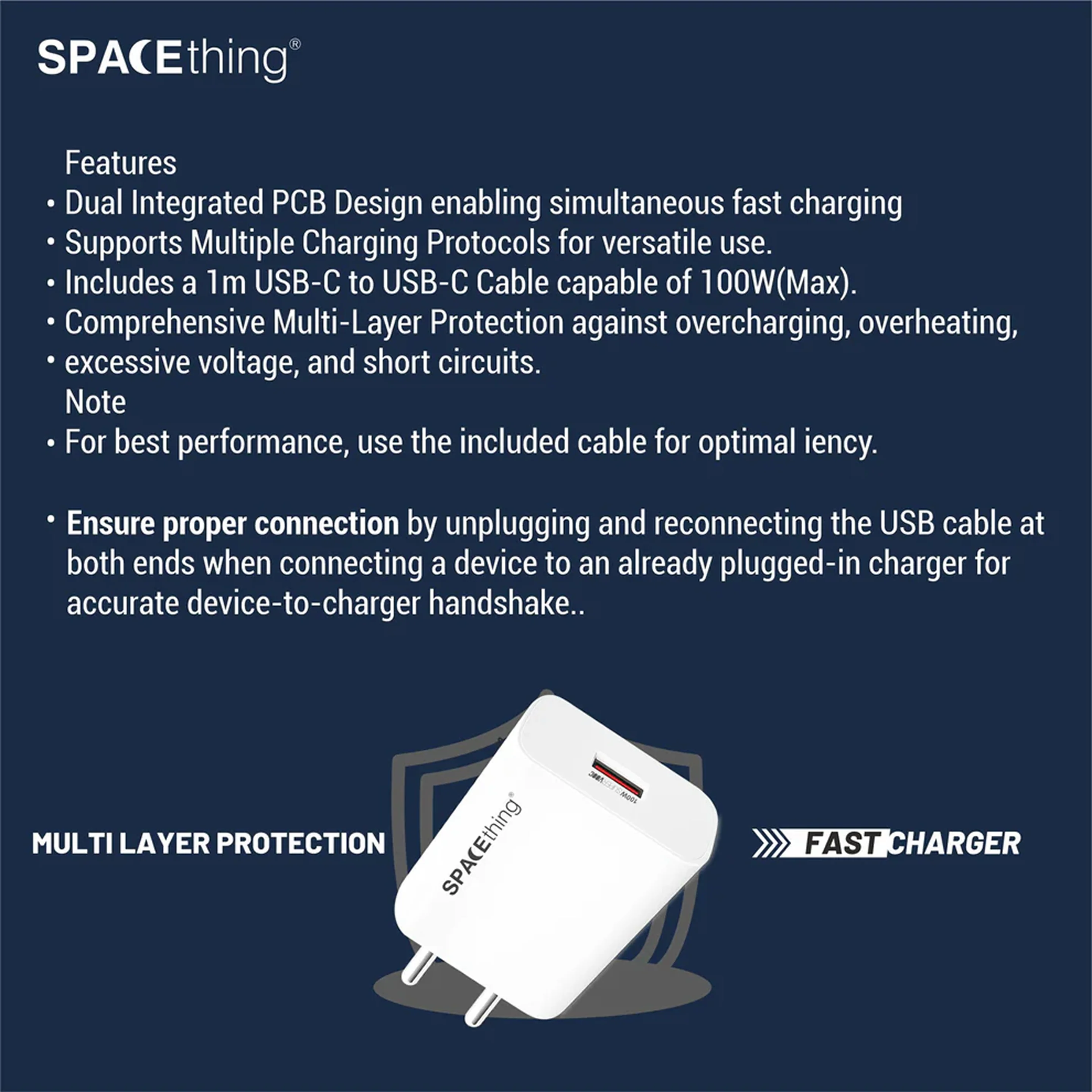 SPACEthing Rapid SuperVOOC 100W USB to Type-C Cable – Red - Image 4