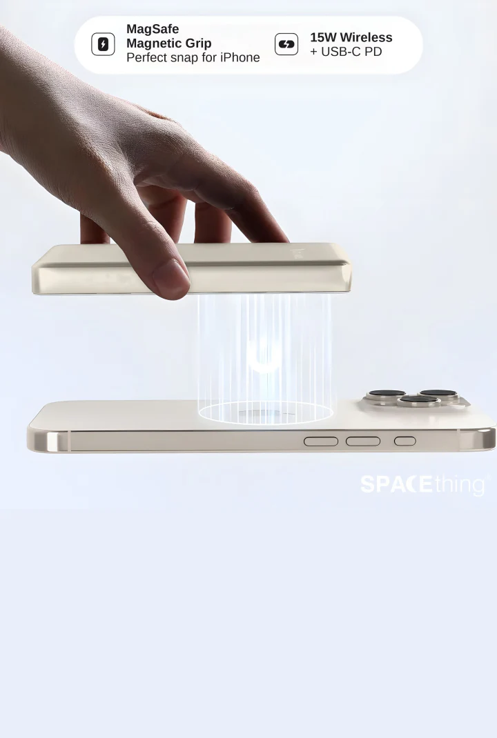 SPACEthing Revon 10000Mah Magsafe Power bank – Blue - Image 7